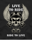 Marškinėliai Live to ride